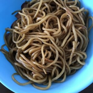 貧乏学生時代の美学、具なし焼きそば